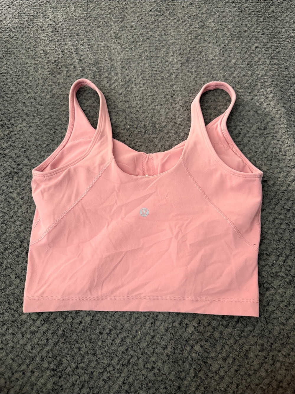 lululemon athletica Light Pink Cropped Tank with Built-In Support